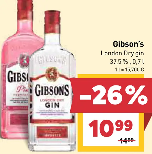 Gibson’s London dry gin
