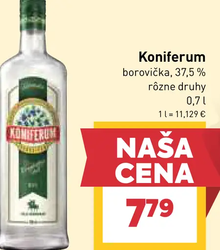 Koniferum borovička rôzne druhy