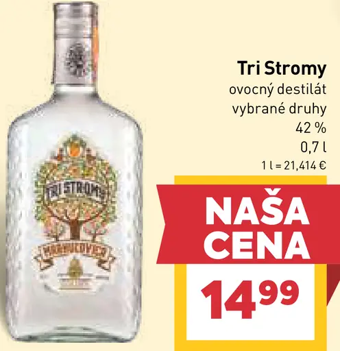 Tri Stromy ovocný destilát