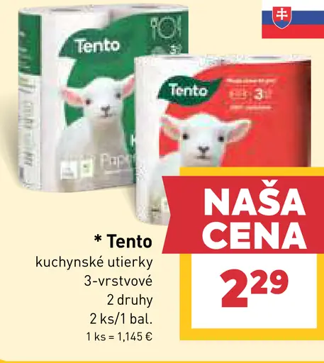 Tento kuchynské utierky 3-vrstvové