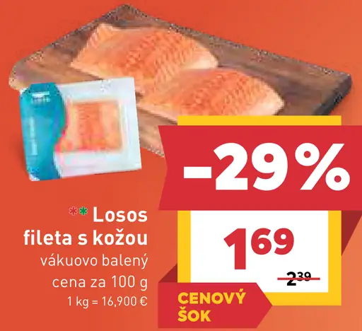 Losos fileta s kožou