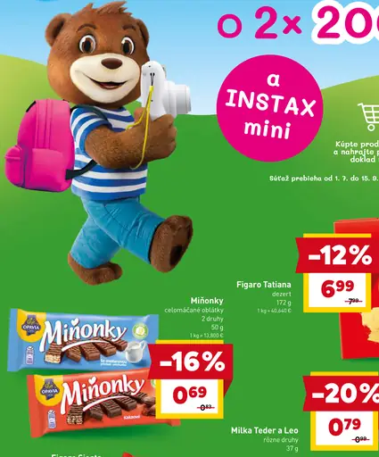 Opavia Mignonky – čokoládové oblátky, 2 druhy