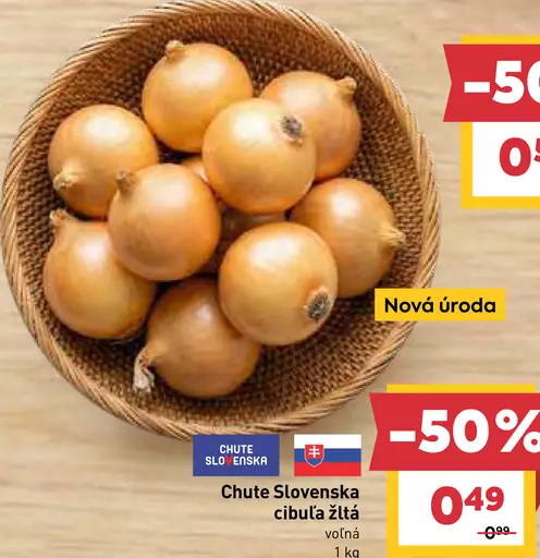 Chute Slovenska cibuľa žltá