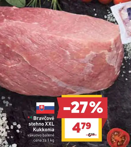 Kukkonia bravčové stehno XXL, vákuovo balené