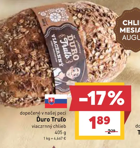 Duro Trulo viaczrnný chlieb