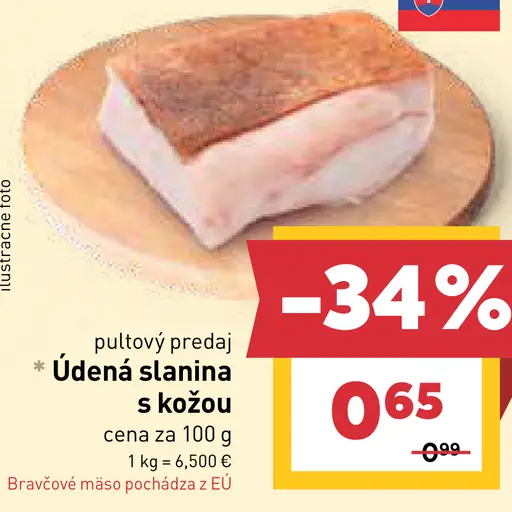 Údená slanina s kožou