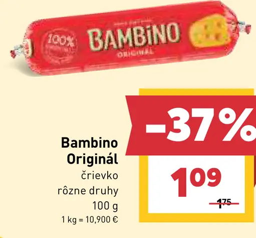 Bambino Originál črievko, rôzne druhy