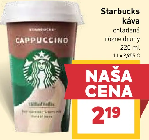 Starbucks Cappuccino káva, chladená