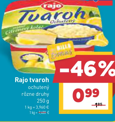 Rajo tvaroh ochutený