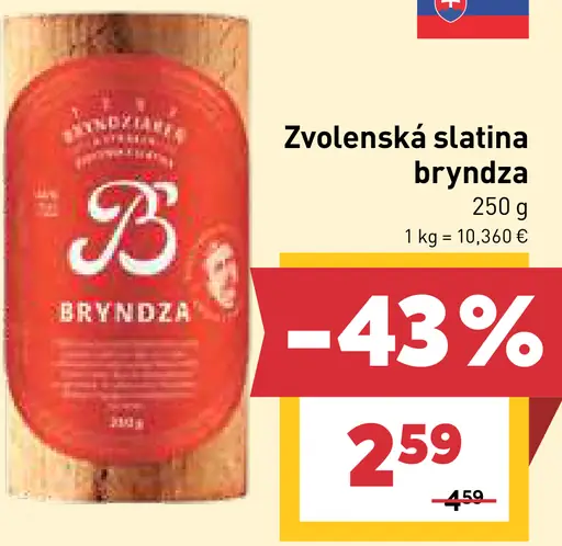 Zvolenská slatina bryndza