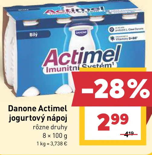 Danone Actimel jogurtový nápoj