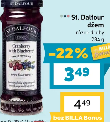 St. Dalfour džem, rôzne druhy