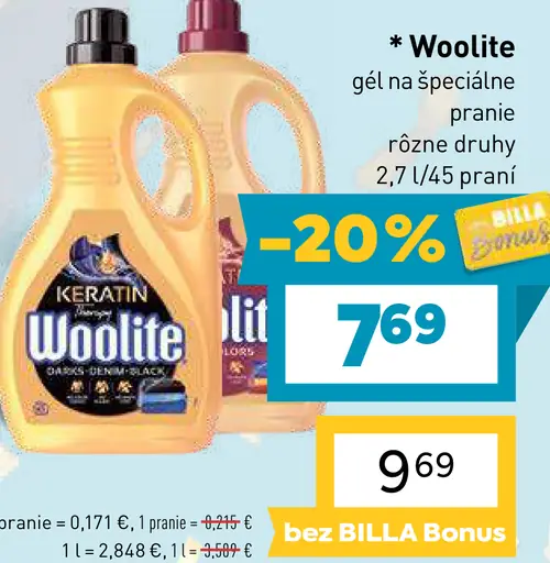 Woolite gél na pranie