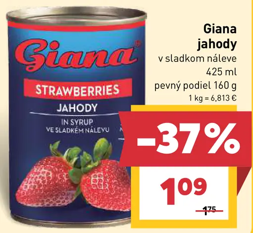 Giana jahody v sladkom náleve