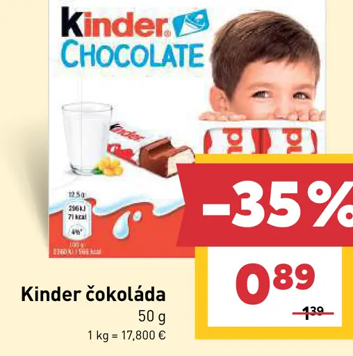 Kinder čokoláda