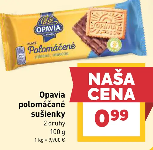 Opavia Polomáčané sušienky