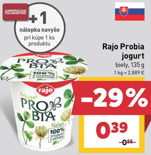 Rajo Probia Nature Biely jogurt