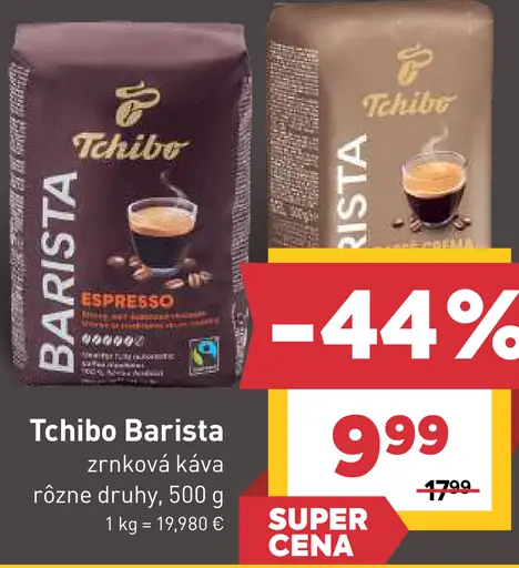 Tchibo Barista zrnková káva rôzne druhy
