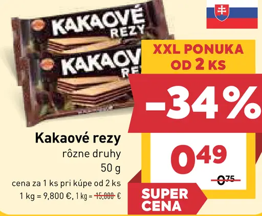 Kakaové rezy