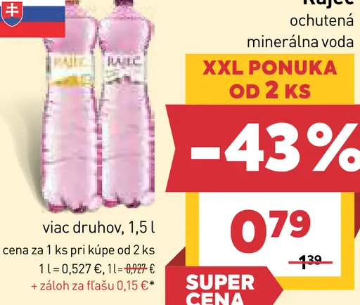 Rajec minerálna voda sýtená