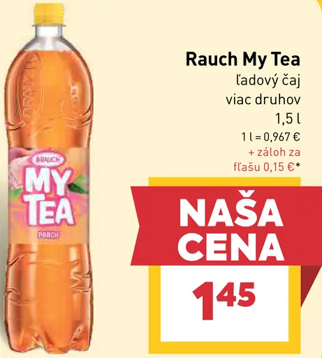 Rauch My Tea ľadový čaj, viac druhov