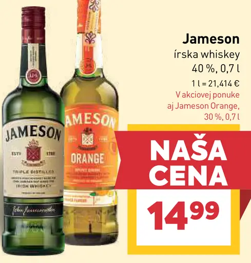 Jameson whiskey, Jameson Orange