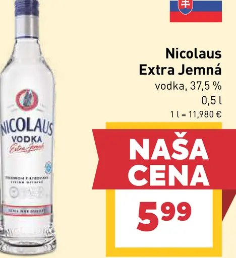 Nicolaus Extra Jemná Vodka