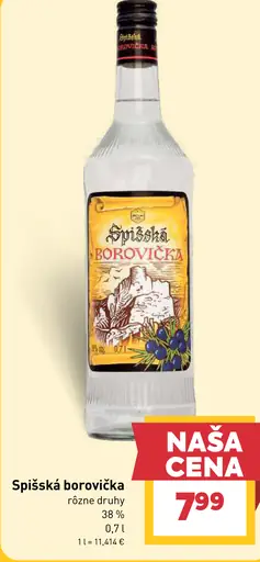 Spišská Borovička rôzne druhy