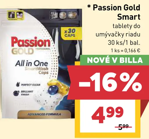 Passion Gold Smart All in One tablety do umývačky riadu