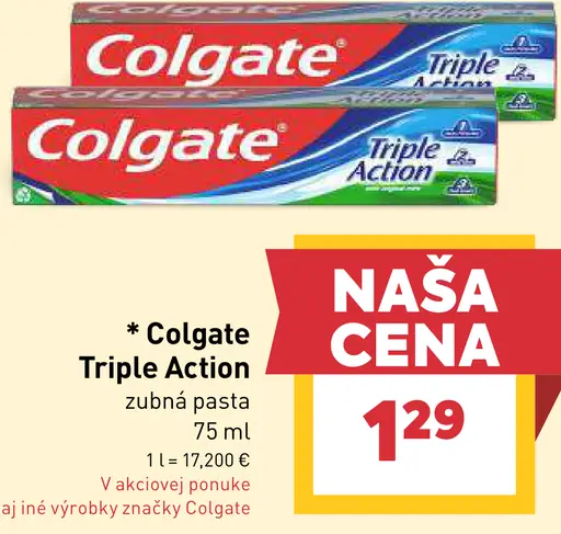 Colgate Triple Action zubná pasta
