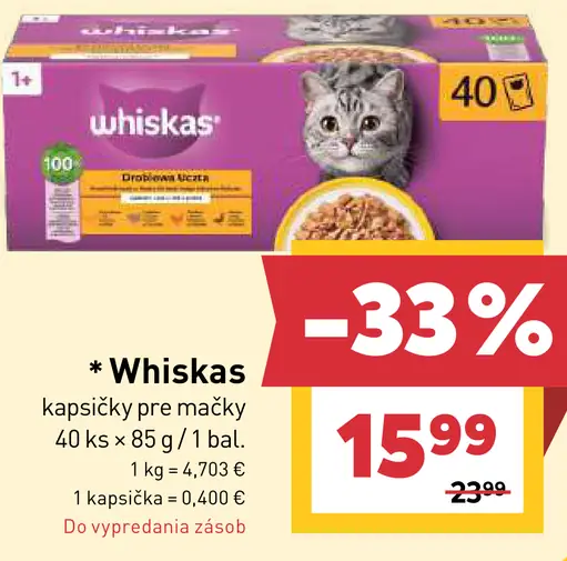 Whiskas Kapsičky pre mačky