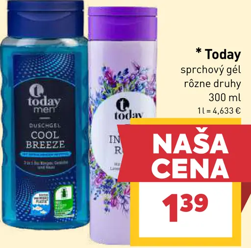 Today sprchový gél
