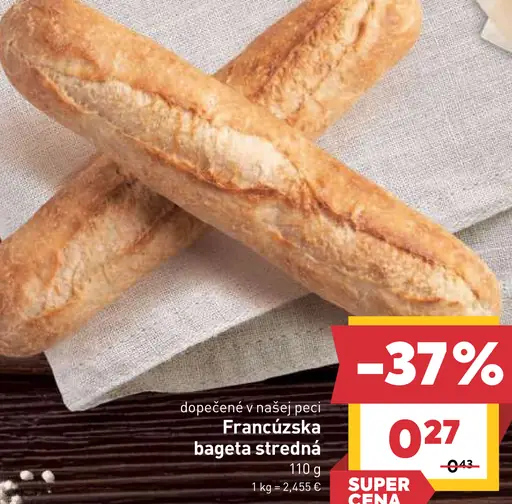 Francúzska bageta stredná