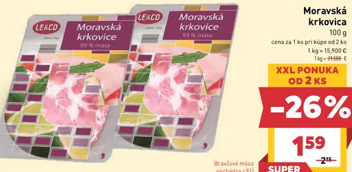 LE&CO Moravská krkovička