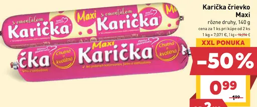 Karička Maxi s ementálerom
