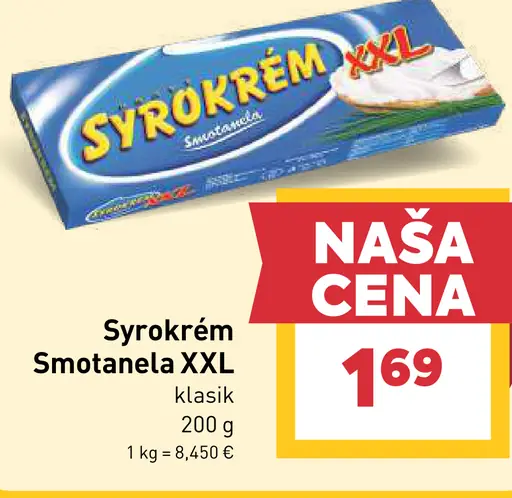 Syrokrém Smotanela XXL klasik