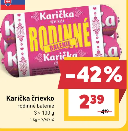 Karička Črievko Rodinné balenie