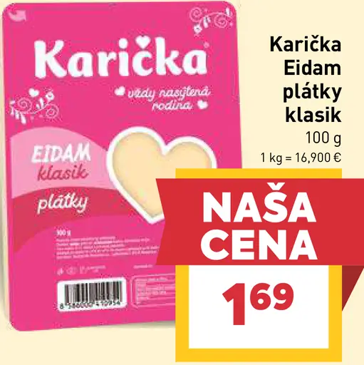 Karička Eidam plátky klasik