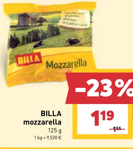 BILLA mozzarella