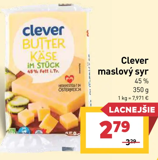 Maslový syr 45 %