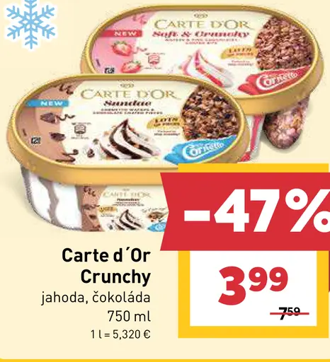 Carte d’Or Crunchy – jahoda, čokoláda