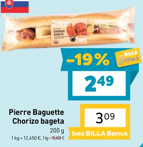 Pierre Baguette Chorizo bageta