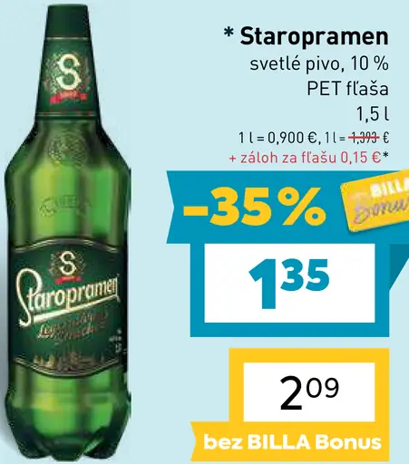 Staropramen Svetlé Pivo