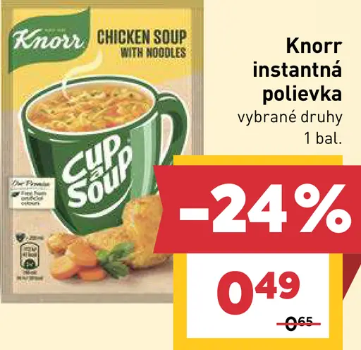 Knorr instantná polievka