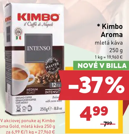 Kimbo Aroma Gold mletá káva