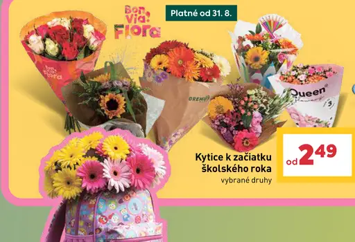 Kytice k začiatku školského roka rôzne druhy