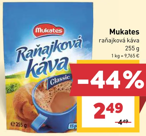 Mukates Classic raňajková káva