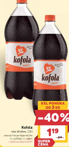 Kofola Original, rôzne druhy