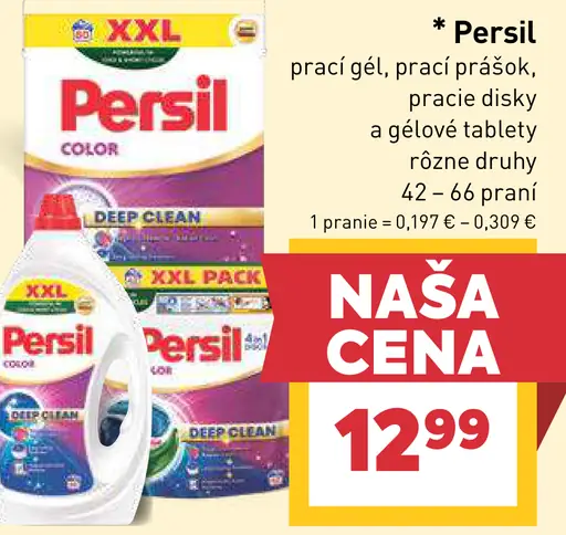 Persil prací gél, prací prášok, pracie disky a gélové tablety, rôzne druhy