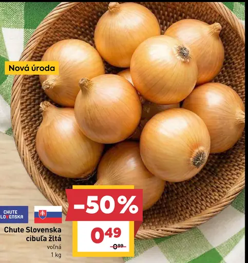 Chute Slovenska cibuľa žltá